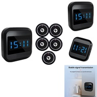 [fastour]Wireless Doorbell Display Receiver +5 Pager Button Restaurant Pager Waiter Calling System f