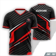 Baju Jersey Kaos Free Fire DOMINATORS Gratis Custom Nama Full Printing Sublime
