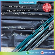 G-TECH SURF BATTLE/ SURF PRO GAME 420 / 450 / 480 SURFCAST FISHING ROD🔥FREE GIFT T-SHIRT &amp; BRAID LINE🔥