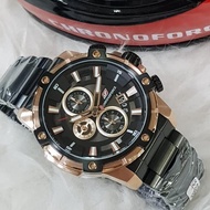 Promo!!! Jam Tangan Pria Chronoforce Cf 5320 G Batrai Black Jaenab.12