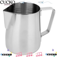 CUCKO Stainless Steel Jug, 150ML Capacity Stainless Steel Milk Frothing Pitcher, Latte Art Thickenin