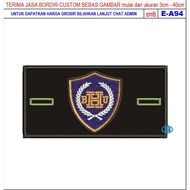 HD-107 PATCH EMBROIDERY BHU SHIELD MOTORCYCLES/RACING/CLUB