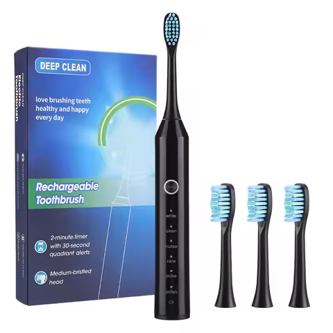 Electric Sonic Toothbrush Adult Soft-Bristled Toothbrush 2-Minute Smart Timer 6 Kind Of Vibration Fr