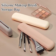 Waterproof Silicone Foldable Makeup Brush Storage Bag/ Durable Eco-Friendly Silicone Beauty Tool