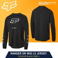 Fox Ranger DR MID Longsleeve Jersey [Black] Fox Ranger Dri-Release Mid Long Sleeve Jersey