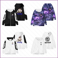 HAN Killer Scissor Seven black white zipper coat hoodie sweatshirt jacket