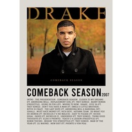 Poster Cover Comeback Season by Drake for Room/Barber Gym