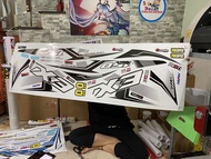 tem rời trắng đen dán xe ex 150