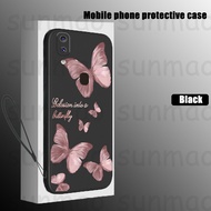 For Samsung A20 Samsung A30 Phone Case Pink Shiny Butterfly