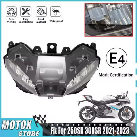 Motorcycle Headlight Fit For 2020 - 2023 2022 2021 CFMOTO 250SR SR250 300SR LED Headlamp Assembly SR