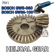 Sparepart gear grinda GWS060 GWS6100 gir gurinda BOSCH helical helican gear GWS 060 6-100 suku cadan