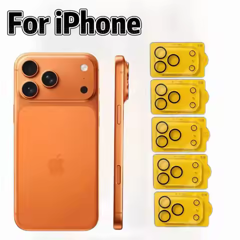 5Pcs 9H Tempered Glass for Apple iPhone Pro Max Plus Rear Camera Cover Protective Film For iPhone 17