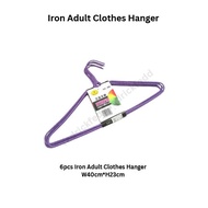 BHH-0803 868 6pcs Iron Adult Clothes Hanger W40cm*H23cm