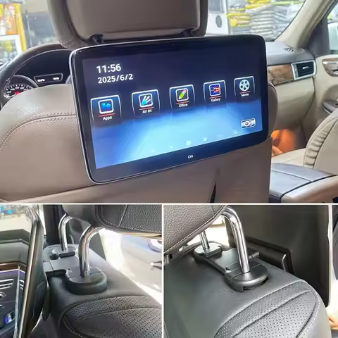 11.6 Inch 8-Core Car Android Headrest Monitor With Rear Seat Video Player For Mercedes W176 W246 W20