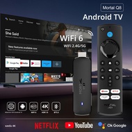 Mortal Q8 Android14 TV Stick 8K 4K Wifi6 สตรีมมิ่งMedia Allwinner H313 Quad Core Bluetooth Voice Rem