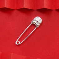 925 เงินสเตอร์ลิง U-shaped Safety Pin เด็กทารก Calming Chest Pin ทอด้ายสีแดงคงที่เสื้อผ้า < Ne1> Cin