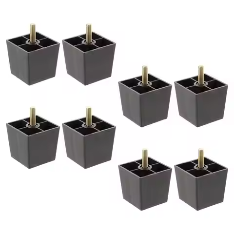 8Pcs Square Tapered Furniture Feet for Sofa Chair Bed Table Cabinet Couch Leg Extensions DIY Replace