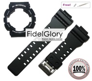 Fidelglory Original GSHOCK  White Font strap and bezel Matte Black For GA-100 / GA-110 / GA-120 / GA