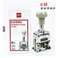 Number stamping machine, Deli 6-digit, 7-digit, 8-digit numbering machine.