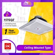 KDK Ventilating Exhaust Fan 15tgqz - Ceiling Mounted, 6inch (6″ - Fan Blade) 15tgq tgq Kipas Ekzos