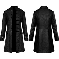 WGBMedieval Vampire Cosplay Costume Steampunk Jacket Vest Coat Victorian Ghost Gothic Blazer Suits S