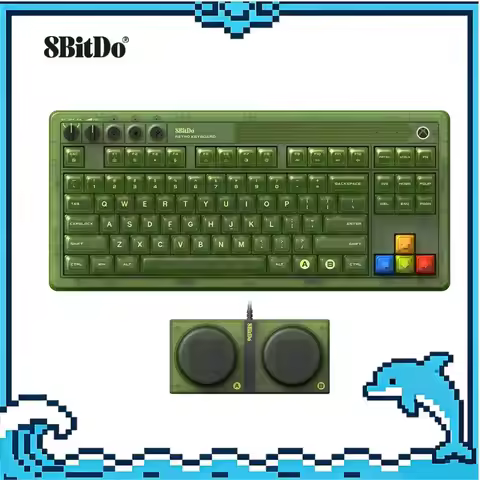 8BitDo Retro 87 Mechanical Keyboard Three Mode Bluetooth 2.4G RGB Backlight Hot Swappable Gaming Key