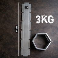 DUMBELL 3KG - Empty Dumbell Mold for Making 3 Kg Dumbbell Set - Practical Home Workout and Durable R