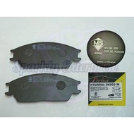 FRONT BRAKE PAD DK8001M HYUNDAI ASCEND , ACCENT 2 1.5 99" , ACCENT 3 1.5 01" , GETZ 1.3 1.6