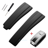 20mm Rubber Watch Strap for Rolex Submariner Daytona Diver GMT Watch Band TPU Silicone Watchbands Me