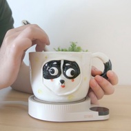【陶瓷杯】瓷器杯 黑吉娃娃杯 動物杯 馬克杯400ml