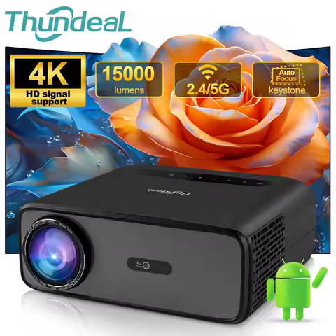 ThundeaL Full HD Projector TD97 Pro 1080P 2K 4K Video Portable Projector WiFi 6 Android Home Theater