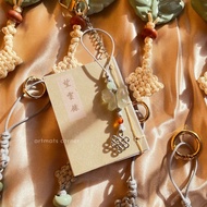 Mini Mangunrok Book and butterfly keychain - Bon Appetit Your Majesty inspired