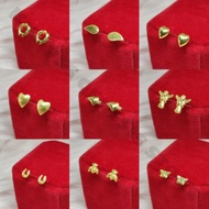 US 10K GOLD EARRINGS (FOR KIDS & BABY) 10K US FANCY GOLD HYPOALLERGENIC STUD EARRINGS (94-100) kids 