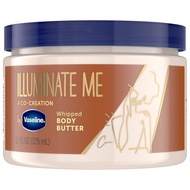 Vaseline Illuminate Me Shea Butter Whipped Body Butter for Melanin Rich Skin Provides 24 Hour Moistu