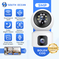 South Ocean Wifi/4G Sim Card Dual Lens 5MP Wireless CCTV Camera