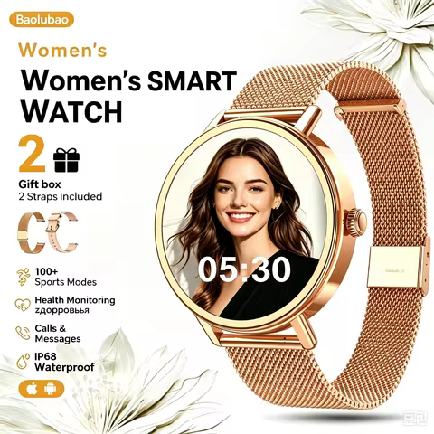 Blackview X30 Women's Smartwatch with Health Monitor Fitness Tracker 1.26” AMOLED Screen Bluetooth S