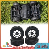 Pelaso 4ชิ้นยางรถยนต์ตีนตะขาบ RC ล้อและยาง RC สำหรับ MN86 1/12ตีนตะขาบ RC รถ