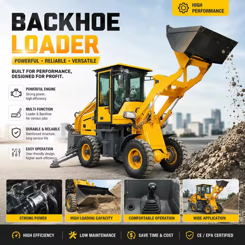 Cheap Backhoe Excavator Loader 4x4 Backhoe Loader Excavator China Small Mini Backhoe Loader Excavato