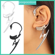poo Mechanical Dart Ear Hanger Earless Clip Earring Fashion Single Earring Women Statement Earring E