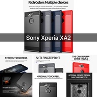 Soft Case Sony Xperia XA2 Brushed Carbon Fiber Shockproof Sony XA2 dual H4113 H3113 H4133 H3123