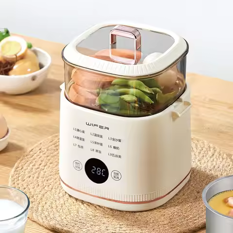 220V Multi-function Electric Steamer Egg Cooker Dormitory Breakfast Machine Reservation Soft-boiled 