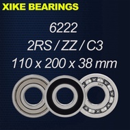 XIKE 6222-2RS/ZZ/Open/C3 Size110x200x38mm High Quality Deep Groove Ball Bearings 6222-2RS/6222ZZ/622
