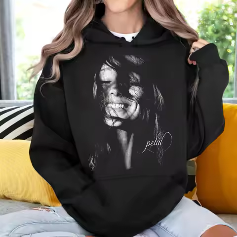 Ariana Grande Petal Album Hoodie Man Woman Harajuku Long Sleeve Pullover Tops