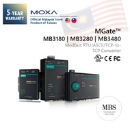 MOXA MGate MB3180 | Industrial Modbus RTU/ASCII -to-TCP Converter  | UL CE FCC