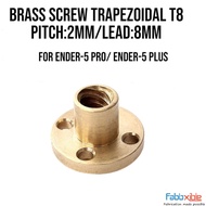Brass Lead Screw Nut Trapezoidal T8 Pitch:2mm/Lead:8mm