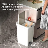 Pedal Trash Can with Lid | Large Capacity Kitchen Trash Bin Pedal for Kitchen & Bathroom Trash – Rub