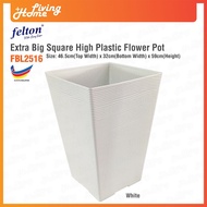 Extra Big Square High Plastic Flower Pot Diameter 46cm High 59cm Felton FBL2516 Flower Pot