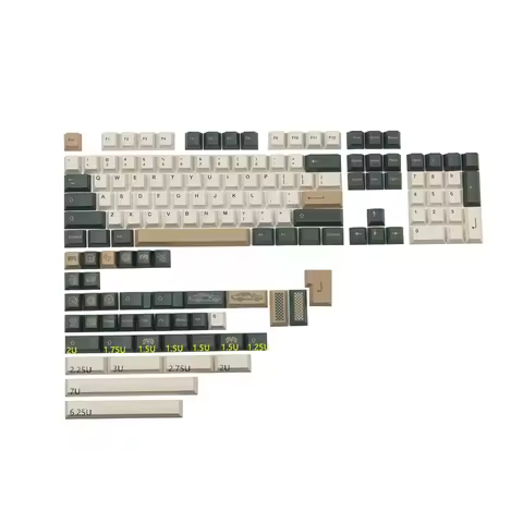 144 Keys/set GMK British Racing Green Keycaps PBT Dye Subbed Cherry Profile Key Caps With 2.25U 2.75