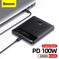 Baseus 100W Power Bank 20000mAh Type C PD Fast Charging Powerbank External Battery Notebook PPBLD100