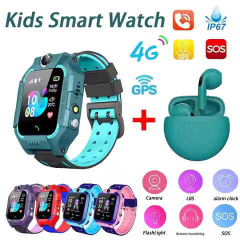 New Kids Smart Watch SOS Antil-lost GPS Location Camera Sim Card Call IP67 Waterproof Smart Watch Fo